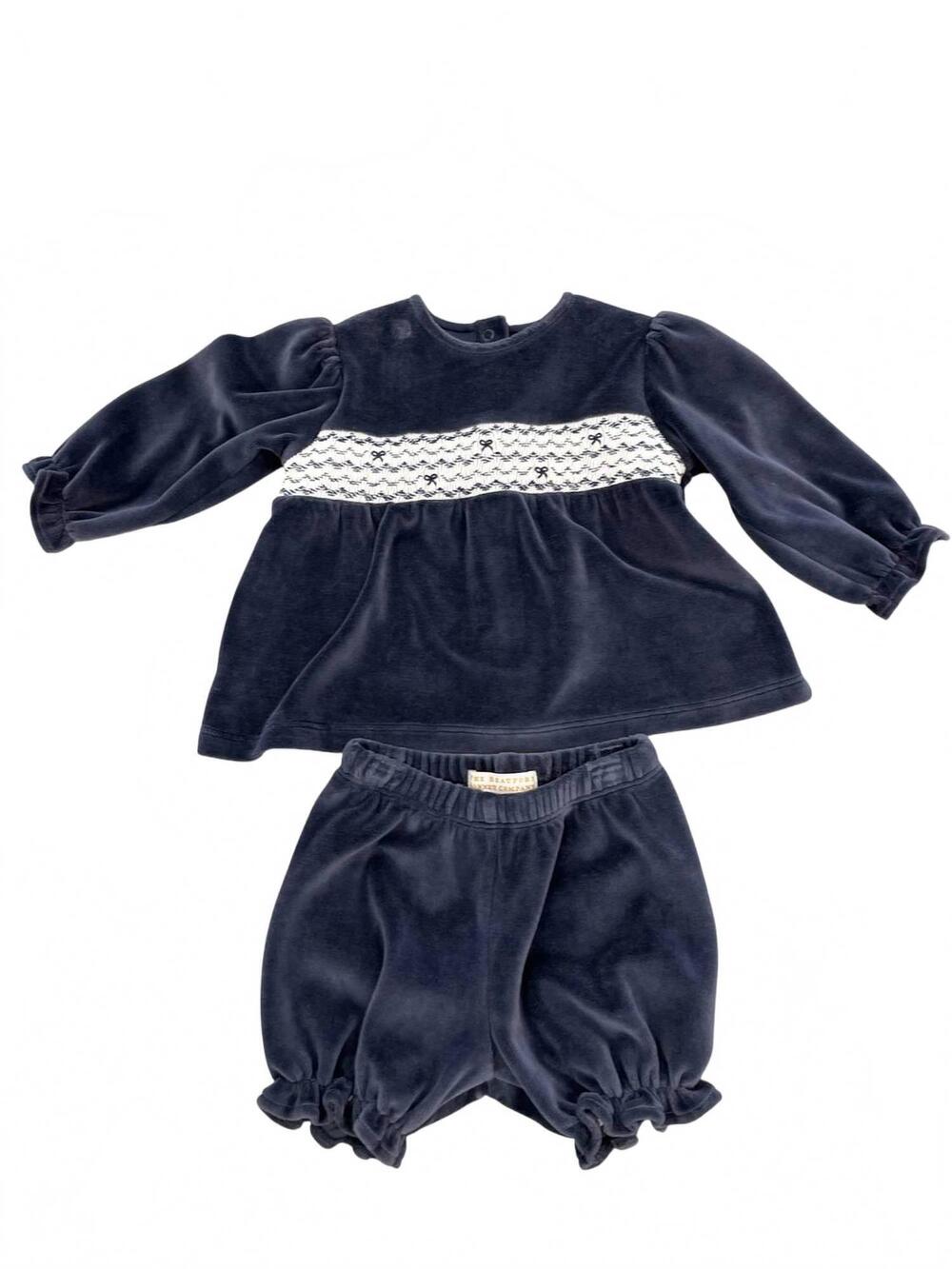 NEW THE BEAUFORT BONNET COMPANY kid's bon air bloomer in blue